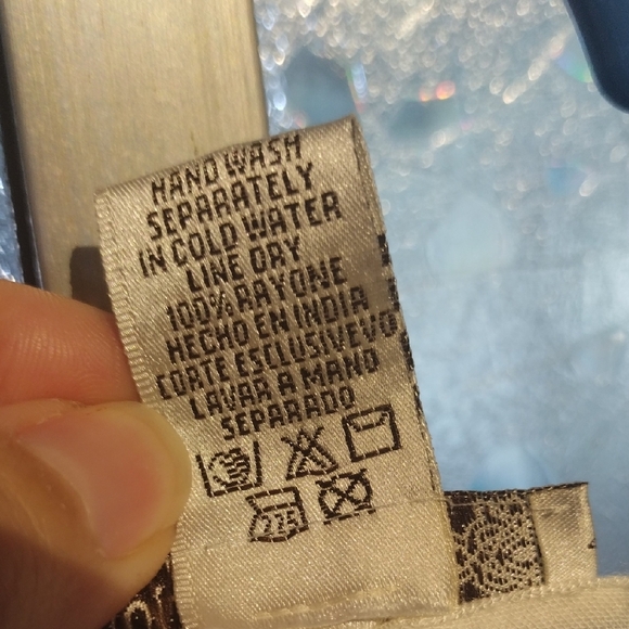 Embroidered Green, White and Blue Women's Top - Picture 4 of 12